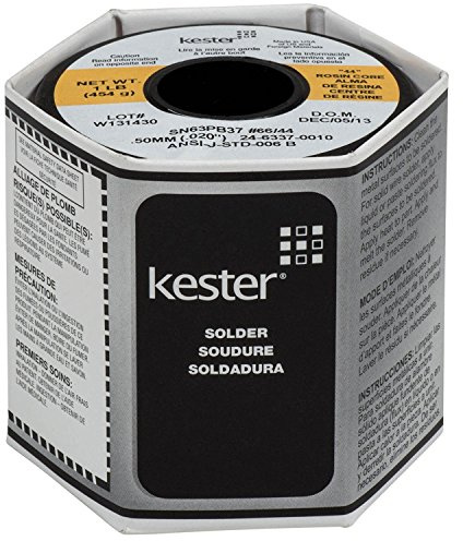 Kester 24-6337-0010 44 Rosin Core Solder 63/37 .020 1 lb. Spool