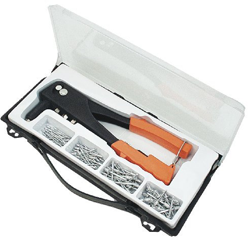 Brueder Mannesmann M 1096 Coffret avec pince à riveter et rivets