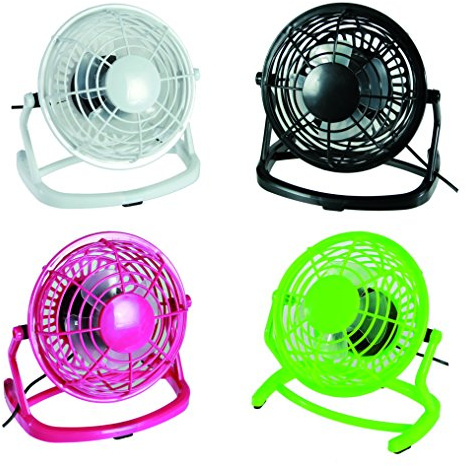 Kenzies Gifts Super Quiet - Pink USB Powered Desktop Fan - Great Christmas, Secret Santa Present Idea For Men Man Women Lady - One Supplied