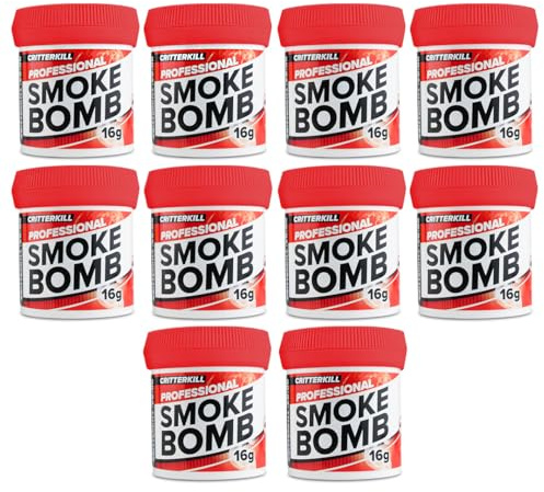 16g Smoke Bomb Fogger For Fleas, Bedbugs, Moths and all insects | Professional Strength (10)