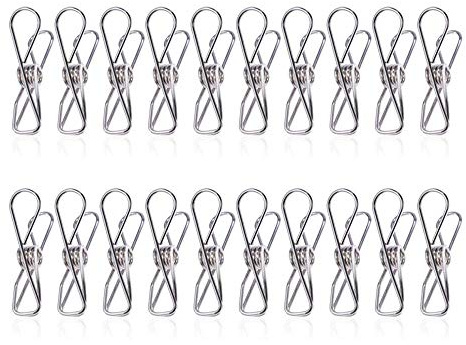 TOMYEER Pinces À Linge INOX Polyvalent Pinces Incassables 50Pièces