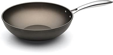 Giannini Vegetalia Evolution Wok ø 28 cm Alluminio antiaderente Rivestimento Olliatech HT Adatta all'induzione Made In Italy