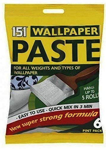 6 Pint Wall Paper Roll Wallpaper Paste Super Strong Stick Quick Adhesive Pack of 1