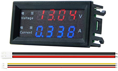 GUMEI de Alta precisión DC 100V 200V 10A voltímetro amperímetro indicador de Panel de Pantalla Digital
