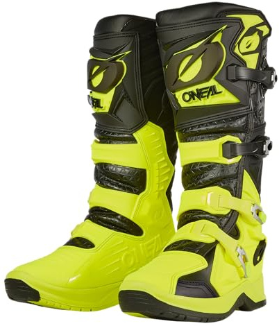 O'NEAL 0337-3105, Motorcykelkänga Unisex-Vuxen, 44 EU, Svart neongul, 44 EU