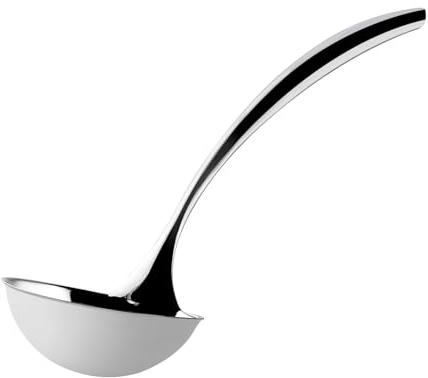 Cuisipro Grande louche Tempo en acier inoxydable, poignées creuses pour réduire le transfert de chaleur, 38 cm, capacité de 177 ml