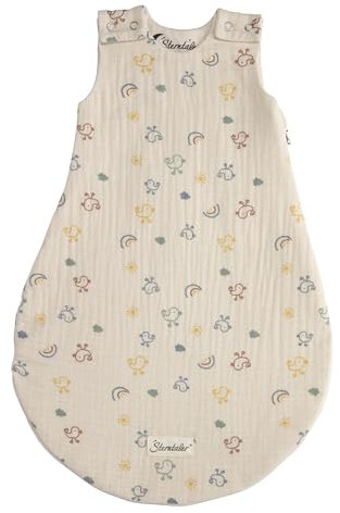 Sterntaler Unisex Baby Babyschlafsack 62/68 Edda Schlafsack, Ecru
