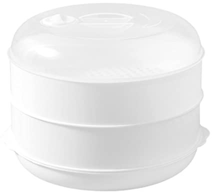 Horno De Microondas Al Vapor Olla De Cocción Al Vapor Para Microondas Para Cocina Utensilios De Cocina Para Cocinar Al Vapor, Cocina Saludable Y Rápida, 3 Niveles
