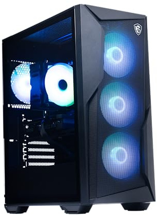 MSI Codex R2 Gaming Desktop:Intel Core i5-14400F, Geforce RTX 4060, 16GB DDR5, 2TB m.2 NVMe SSD, 80+ Gold Power Supply, WiFi, Keyboard and Mouse, Compatible with DIY, Windows 11 Start: