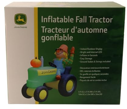 John Deere Tractor Inflatable with Scarecrow - LP86781