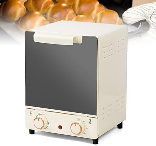 Mini Horno eléctrico Vertical de 15 l, Horno de convección Inteligente de 3 Niveles, tostadora multifunción con Bandeja para Hornear, Temperatura Ajustable de 70-250 ℃, Temporizador de 60 Minutos