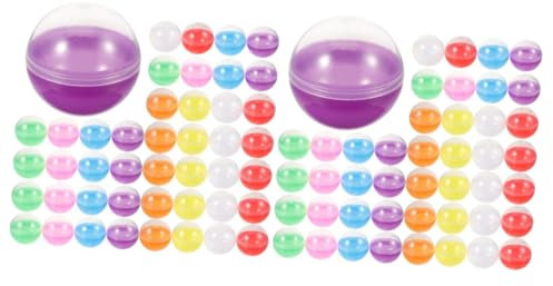 Zerodeko 100pcs Reusable Plastic Balls Fillable Empty Balls for Party Candy Dispenser Decorative