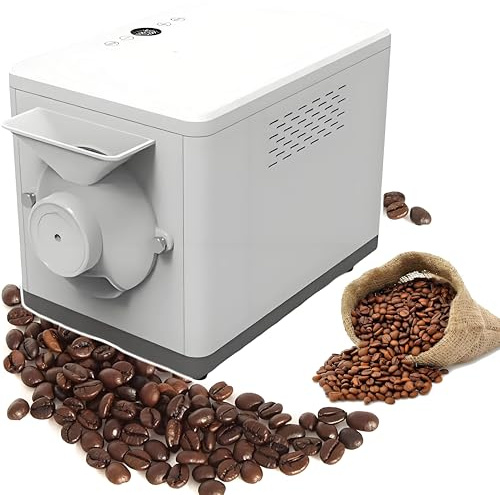 Nuxyyds Tostador De Granos De Café Multifunción, Máquina Eléctrica para Hornear Café 1600W, con Temperatura Ajustable 100 a 250 ℃, Máquina Tostadora para Hornear Granos De Café, Té Y Sésamo