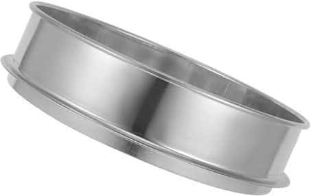 HOMOCONO Setaccio da Giardino in Acciaio Inossidabile Fori Tondi Standard da 8mm, Filtro per Setacciare Terreno e Particelle Fini, Diametro 20cm per Orto e Giardino