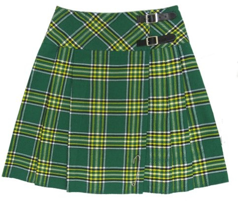 Tartanista 20 inch Irish Tartan Pleated Kilt Skirt - Size US 16