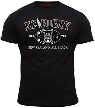 Dirty Ray Rugby New Zealand Herren Kurzarm T-Shirt K2