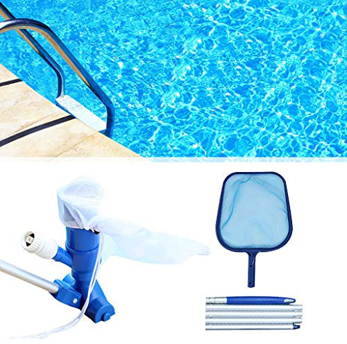 ANLEM Swimmer Pool Skimmer Set Kit Pool Vacuum Cleaner for Swimming Pool Maintenance Pond Fountain Cleaning, Leaves, Dirt and Sand & Silt