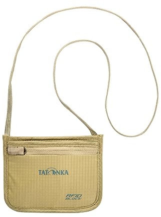 Tatonka Brustbeutel Skin ID Pocket RFID B - Geldbörse zum Umhängen mit TÜV-geprüftem RFID Blocker - Bietet Platz für Personalausweis, Führerschein, Kreditkarten, Schlüsselkarten, Bargeld