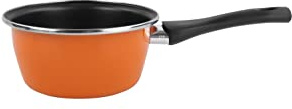 MAGEFESA Cazo 14Ø - Valencia New. Antiadherente bicapa Reforzado. Fondo 100% Full Induction. Exterior Naranja. 50% Ahorro energético.