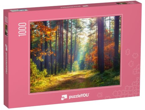 puzzleYOU: Puzzle 1000 Teile „Herbstliche Naturlandschaft“ – aus der Puzzle-Kollektion Flora, Natur, Pflanzen, Blumen & Pflanzen, Himmel & Jahreszeiten