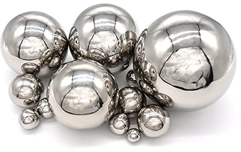 Tucireat Dekokugel Silber 15 Stück Gartenkugeln für Außen Dekokugeln für Garten Deko Kugel Garten Edelstahl Gartenkugel Spiegelpoliert Hohlkugel Deko-Kugel Edelstahlkugeln Kugel Gartenkugel 16-120mm