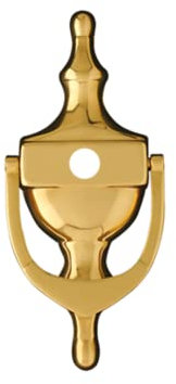 UAP Door Knockers - 6 Victorian Urn Door Knocker with Spy Hole for Front Door, Classic Door Furniture with Universal Fixings Including Self Adhesive (PVD Gold