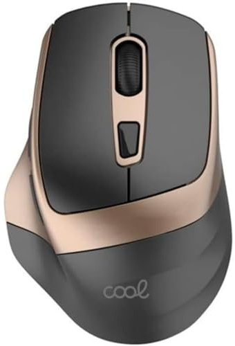 Cool Souris sans Fil silencieuse Ergonomic Noir/doré