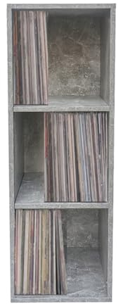 VDD Meuble de rangement vinyle Lp records - rangement disques vinyles lp - bibliothèque - 3 compartiment