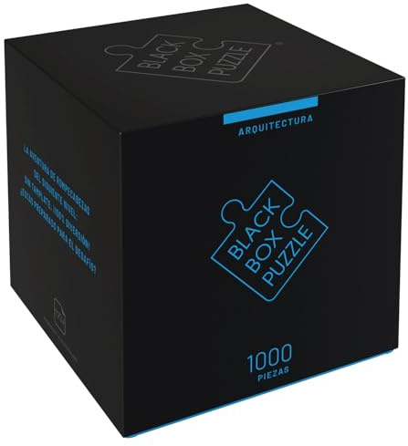 Black Box Puzzle 1000 Teile, Blackbox Puzzel mit Überraschungs-Motiv ohne Vorlage, Impossible Puzzle schwer für Erwachsene und Kinder ab 14 Jahren, Puzzle Box Architektur Edition 2022