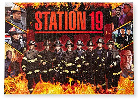 Station 19 Collage Puzzle 1000 pièces Casse-tête pour adultes 28 x 20 pouces