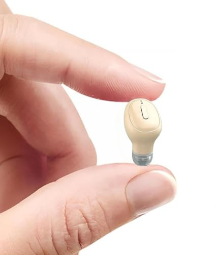 SYSFUN - Esclusivi auricolari wireless Bluetooth, mini auricolari invisibili senza fili Bluetooth, 12 ore di durata della batteria super lunga, adatti per lo sport e il lavoro