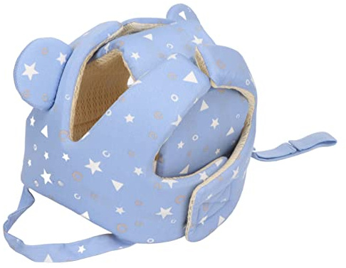 Baby-Schutzhelm, Schutzkappe aus Baumwolle für 8-36 Monate Alte Zum Klettern, Spazierengehen (Blau)