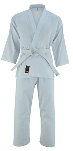 JAGUAR PRO GEAR Regular Lightweight Karate Gi Uniforms With Belt Kids Adults Unisex - Belt Incdlued