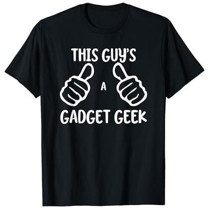 Funny Gadget Lover This Guy's a Gadget Geek T-Shirt