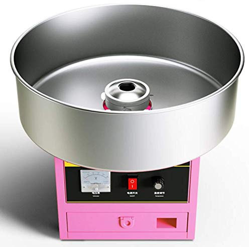 SmPinnaA Machine À Barbe À Papa Électrique pour Le Commercial/La Maison, Fabricant De Fil À Papa en Acier Inoxydable De Qualité Alimentaire, Anniversaire Créatif pour Enfants