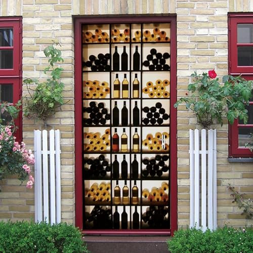 Türaufkleber Türtapete Türbilder Türposter Selbstklebend 3D 77 X 200 Cm Pvc Wasserdicht Abnehmbare Wandbilder Für Schlafzimmer Haus Bad Wc Büro Dekoration - Türwandaufkleber -215089-188