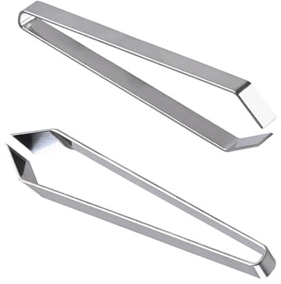 OWLMATE 2 Stück Grätenzange, Grätenpinzette Fischgrätenzange für Gräten, Fischgrätenpinzette für Fisch Huhn Ente Schwein Haar, 12cm