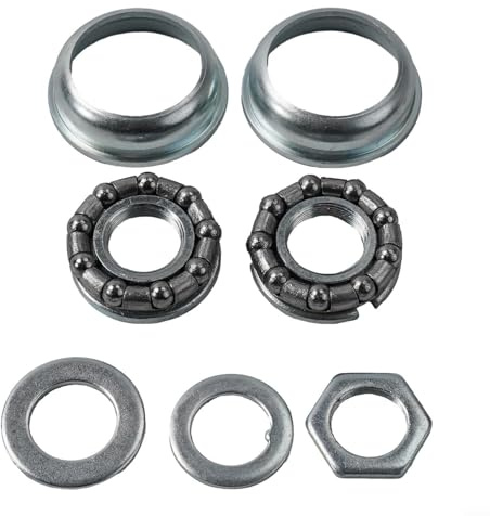 Kit de pedalier de bicicleta completo con copas de marco y rodamientos enjaulados para un rendimiento óptimo
