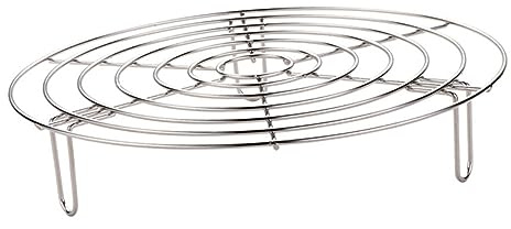 LALADEFIEE de Acero Inoxidable, 24 cm, Accesorio Multifuncional para ollas y vaporeras, Resistente al Calor, Duradero, de Acero Inoxidable 304, Ideal para cocinar de Forma Saludable
