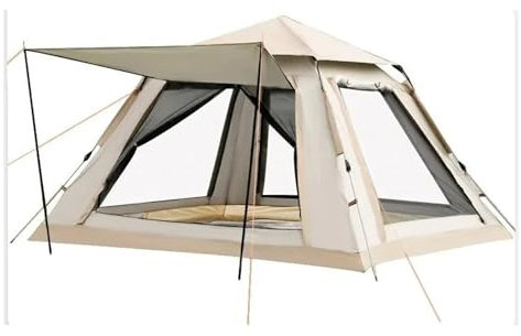 Eisfischerzelt Automatisches, schnell zu öffnendes Outdoor-Zelt für 5–8 Personen, wasserdichtes Docking-Zelt, Familien-Outdoor-Campingzelt mit sofortigem Aufbau und biwakzelt(5-8 People)