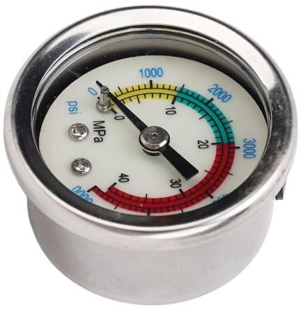 Multifunctional Air Pump Pressure Gauge, Stainless Steel Gas Pressure Tester for Air Source Equipment for Tire Pumping