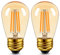 Genixgreen Ampoule LED E27 ST45/S14 blanc chaud 2700K 5W remplacement pour ampoule LED rétro 60 watts 600lm plafonnier chaîne Edison, non dimmable, ensemble de 2 pièces
