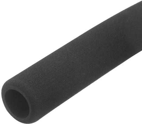 QUARKZMAN 1 x 295mm Rohrisolierung Schaumstoff, Durchmesser 18mm Isolierstärke 5mm Heizungsrohr Verkleidung für Fitnessgeräte, Rohre, Handhaben (Schwarz)