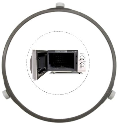 TSUOUKL 1pc Anelli per Giradischi a Microonde, Supporto Teglia Rotante Forno A Microonde, Anello per Piatto Rotante per Microonde, 17,8 cm Diametro, per Forno a Microonde Giradischi 24.5/25.5/27 CM