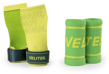 Velites I Quad Pro Manique de Musculation I Professionnel Cross Training ou Gymnastique I Convient à Toute Surface I S'utilise avec du magnésium I Comprend des Bandes Libres