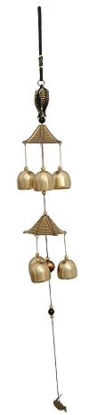 TOYANDONA Pendentif Cloche à Vent Feng Shui en Décoration Vintage Intérieure et Extérieure 2 6 Cloches Accessoire Photo à L'Humidité pour Décorer Maison et Jardin