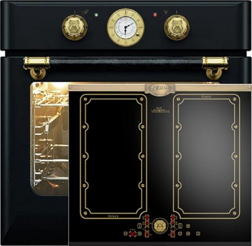 Kaiser Horno empotrable EH 6432 BE + KCT 6192 IEm, eléctrico, autosuficiente, 68 L, pincho giratorio, 10 funciones, con placa de inducción de 60 cm, zona libre con 2 zonas de inducción FLEX