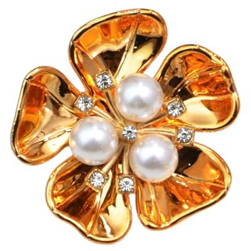 Fundas de botones para blusas de mujer | Accesorios inusuales con perlas de flores | Fundas de botones de diamantes de imitación para mujer | para blusas de esmoquin elegantes