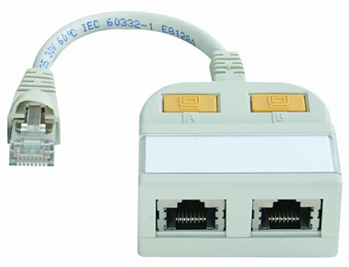 TELEGÄRTNER T-Adapter, Ausgang auf 2x 10Base-T