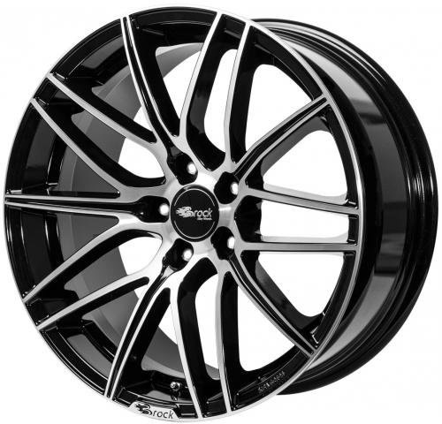Brock B34 schwarz front-poliert 7,5x17 ET35 5.00x112.00 Hub Hole 66.60 mm - Alu felgen